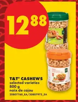 No Frills T&T CASHEWS offer