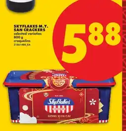 No Frills SKYFLAKES M.Y. SAN CRACKERS offer