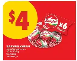 No Frills BABYBEL CHEESE, 102/120 g offer