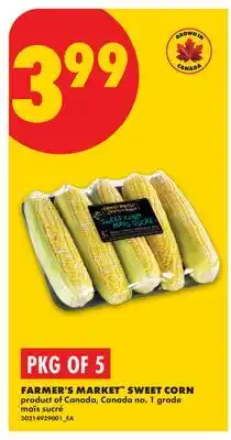 No Frills FARMER'S MARKET SWEET CORN, PKG OF 5 offer