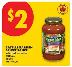 No Frills CATELLI GARDEN SELECT SAUCE offer