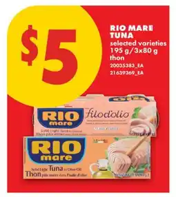 No Frills RIO MARE TUNA, 195 g offer