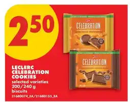No Frills LECLERC CÉLÉBRATION COOKIES, 200/240 G offer