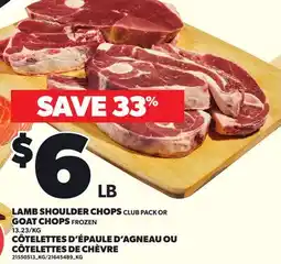 Independent Grocer LAMB SHOULDER CHOPS CLUB PACK OR GOAT CHOPS offer