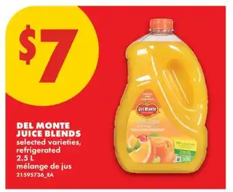 No Frills DEL MONTE JUICE BLENDS offer