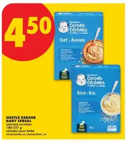 No Frills NESTLÉ GERBER BABY CEREAL offer