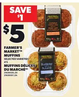 Independent Grocer FARMER'S MARKET MUFFINS, 4'S offer