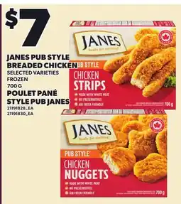 Independent Grocer JANES PUB STYLE BREADED CHICKEN offer