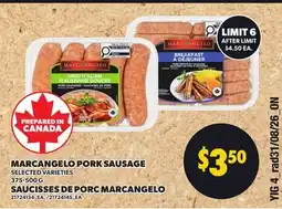 Independent Grocer MARCANGELO PORK SAUSAGE offer