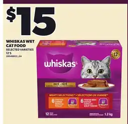 Loblaws WHISKAS WET CAT FOOD, 12'S offer