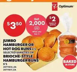 Loblaws JUMBO HAMBURGER OR HOT DOG BUNS, 8'S OR BRIOCHE-STYLE HAMBURGER BUNS, 6'S offer
