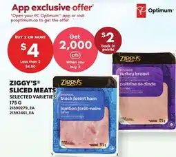 Loblaws ZIGGY'S SLICED MEATS offer