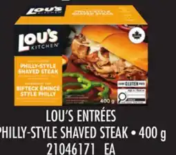 Loblaws LOU'S ENTRÉES PHILLY-STYLE SHAVED STEAK offer