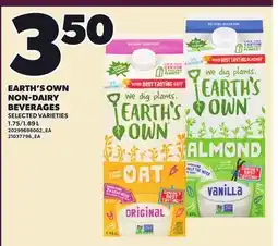 Loblaws EARTH'S OWN NON-DAIRY BEVERAGES, 1.75/1 offer