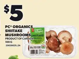 Loblaws PC ORGANICS SHIITAKE MUSHROOMS offer