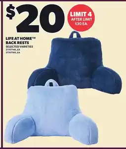 Loblaws LIFE AT HOME BACK RESTS offer