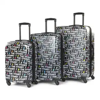 Best Buy The Rolling Stones - Stray Cat Blues Collection - 3 Piece Luggage Set - Black offer