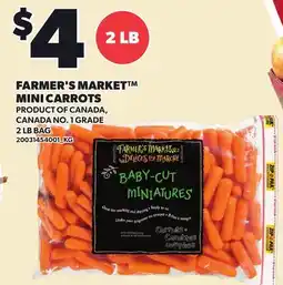 Loblaws FARMER'S MARKET MINI CARROTS, 2 LB BAG offer