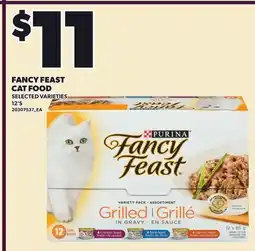 Loblaws FANCY FEAST CAT FOOD, 12'S offer