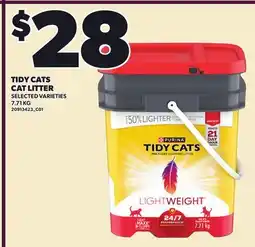 Loblaws TIDY CATS CAT LITTER offer
