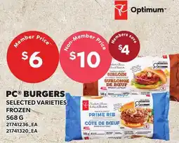 Loblaws PC BURGERS offer