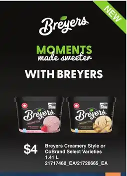 Loblaws BREYERS CREAMERY STYLE OR COBRAND offer