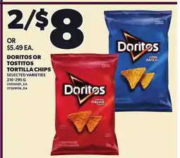 Loblaws DORITOS OR TOSTITOS TORTILLA CHIPS offer