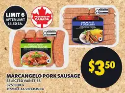 Loblaws MARCANGELO PORK SAUSAGE offer