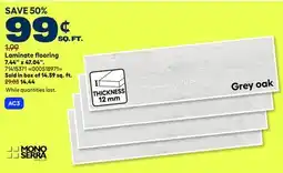 RONA Laminate flooring 7.44 x 47.04 offer