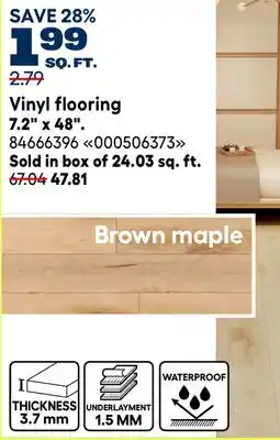 RONA Vinyl flooring offer