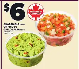 Loblaws GUACAMOLE, 255 G OR PICO DE GALLO SALSA, 187 G offer