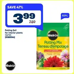 RONA Miracle-Gro Potting Soil for interior plants offer
