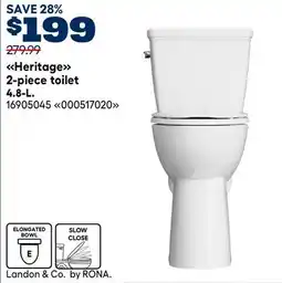 RONA 2-piece toilet offer