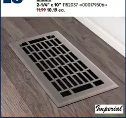 RONA IMPERIAL Floor Ceiling and wall registers offer