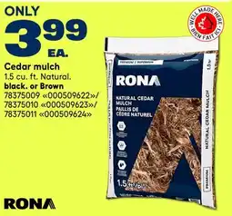 RONA RONA Cedar mulch offer