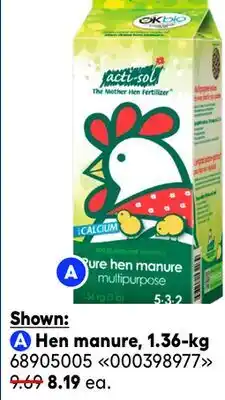 RONA Hen manure, 1.36-kg offer