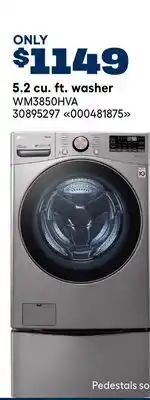 RONA LG 5.2 cu. ft. washer offer