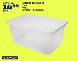 RONA GreenMade Storage box with lid 102-L offer