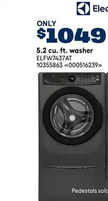RONA Electrolux 5.2 cu. ft. washer offer