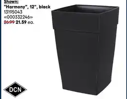 RONA DCN planters Harmony, 12, black offer