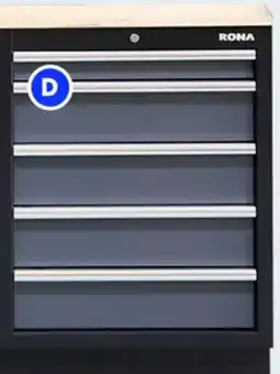 RONA RONA 5-drawer base garage cabinet, 26.79 x 35.85 x 18.05 offer