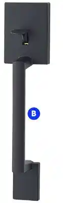 RONA RONA Matte black entry handlesets offer