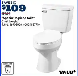 RONA 4.8-L. Spezia 2-piece toilet offer