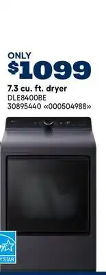 RONA 7.3 cu. ft. dryer offer