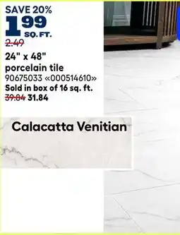 RONA 24 x 48 porcelain tile offer