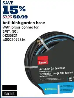 RONA Garant 5/8, 50'. Anti-kink garden hose offer