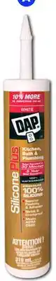 RONA All DAP kitchen and bath sealants, Silicone Plus, 319-ml offer