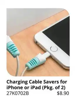 Lee Valley Tools Charging Cable Savers for iPhone or iPad offer