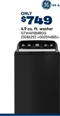 RONA GE 4.9 cu. ft. washer offer