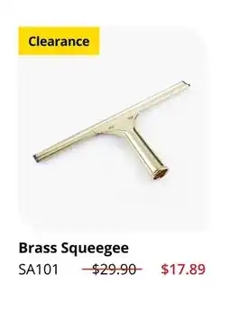 Lee Valley Tools Brass Squeegee offer